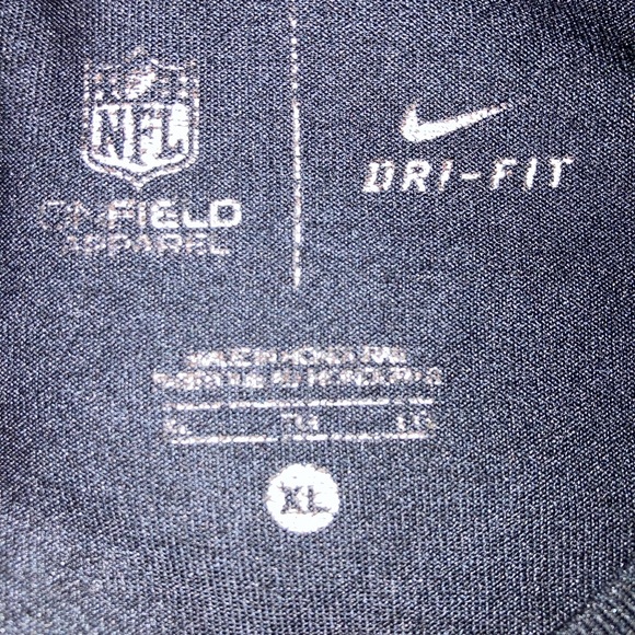 Black Nike Carolina Panthers NFL Long Sleeve - Picture 5 of 6